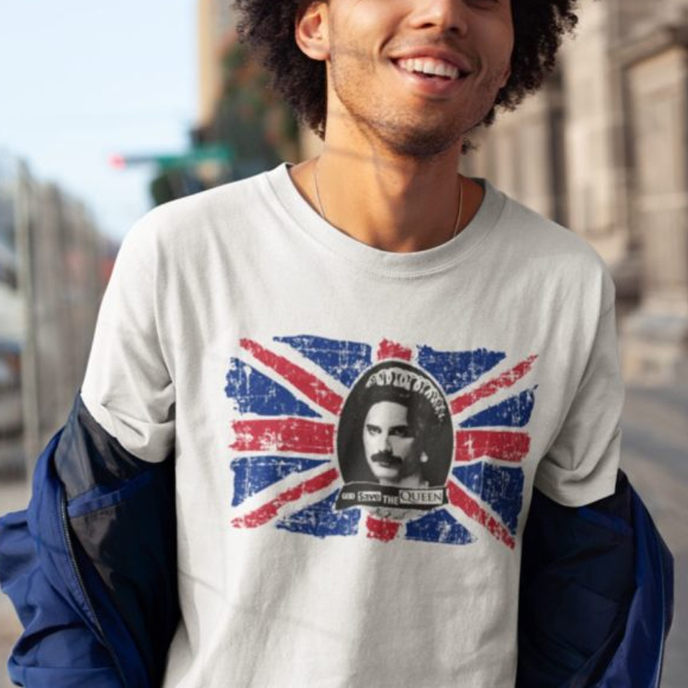 Freddie Mercury God Save The Queen Tshirt